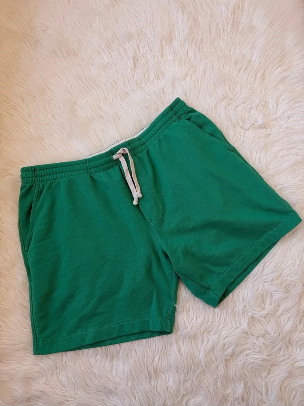 J. Crew French Terry Crew Sweatshirt and Shorts Matching Set